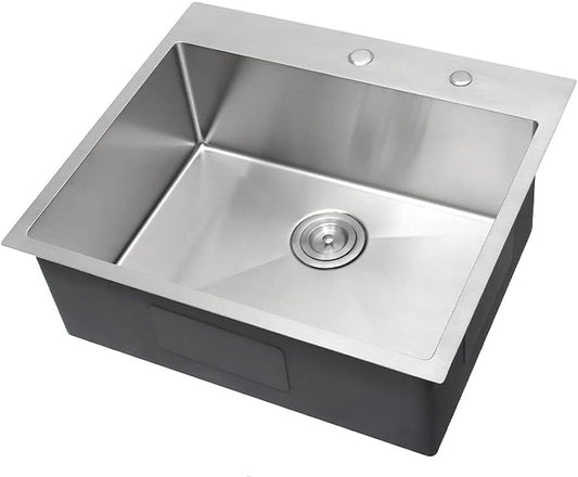 SINGLE HANDMADE KITCHEN SINK 50CM x 40CM